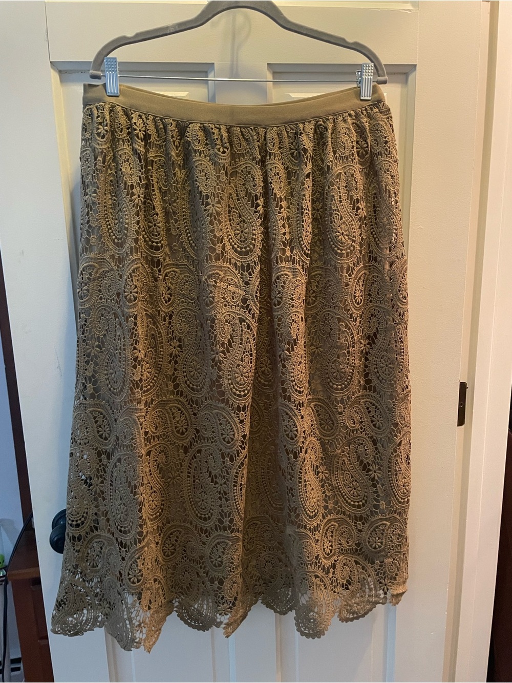 Lovely lace skirt with scalloped hem